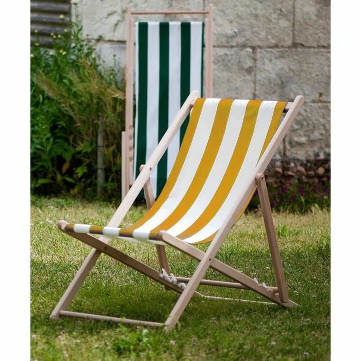 Sun-lounger Jardin Prive Yellow 101 x 56 x 96 cm