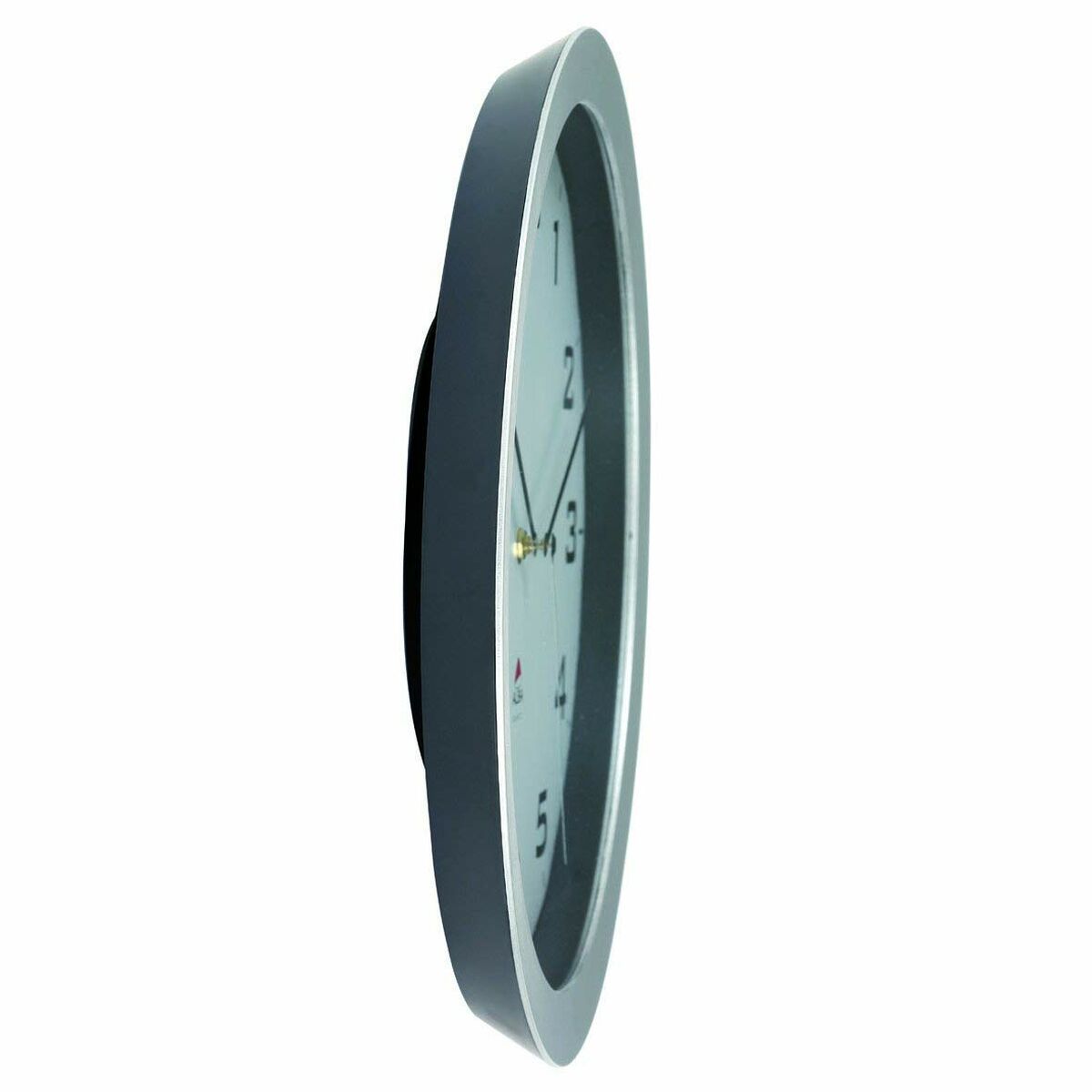 Wall Clock Archivo 2000 Grey Metal Crystal  38 cm White Circular