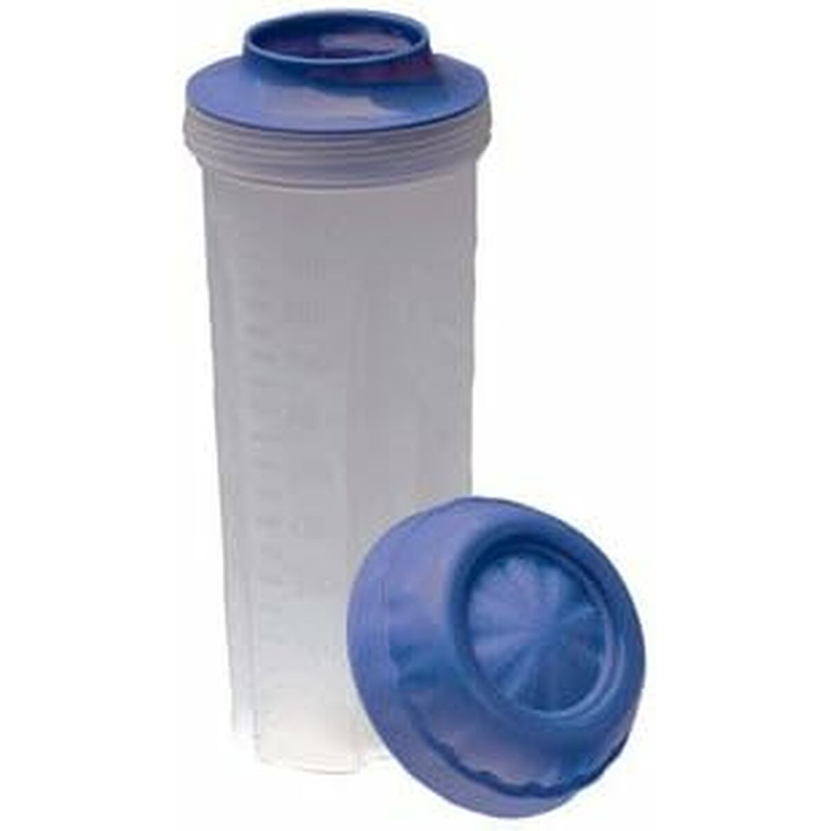 Glass with Lid Mondex 500 ml 8 x 8 x 19 cm White