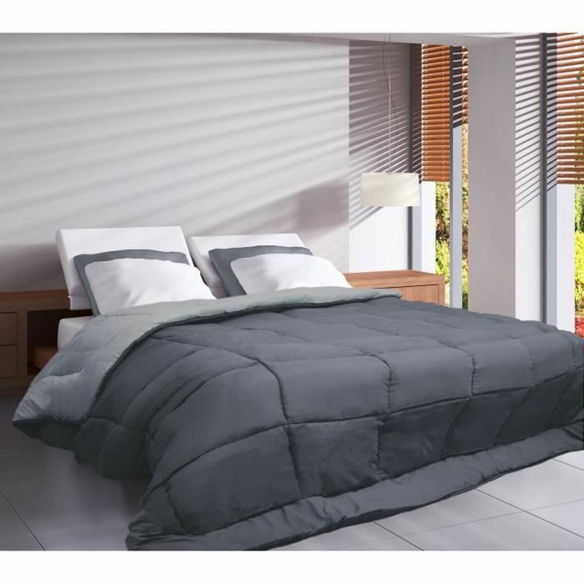 Duvet Poyet  Motte Silver Steel 400 g /m 140 x 200 cm