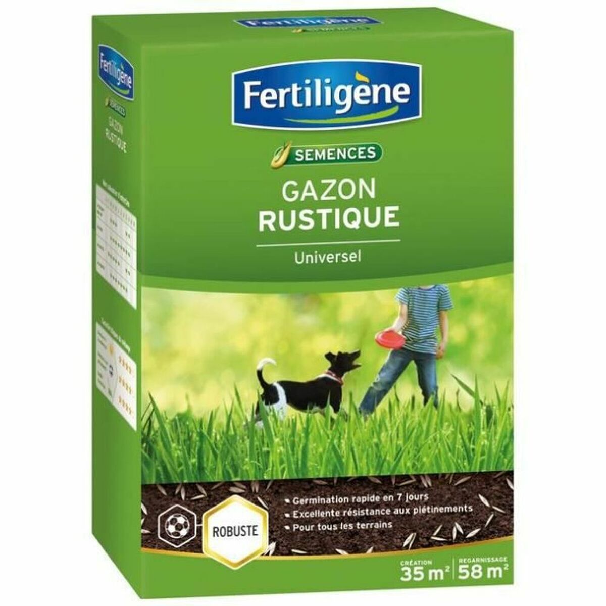 Seeds Fertiligne Rustic Grass Universal 875 g 35 m