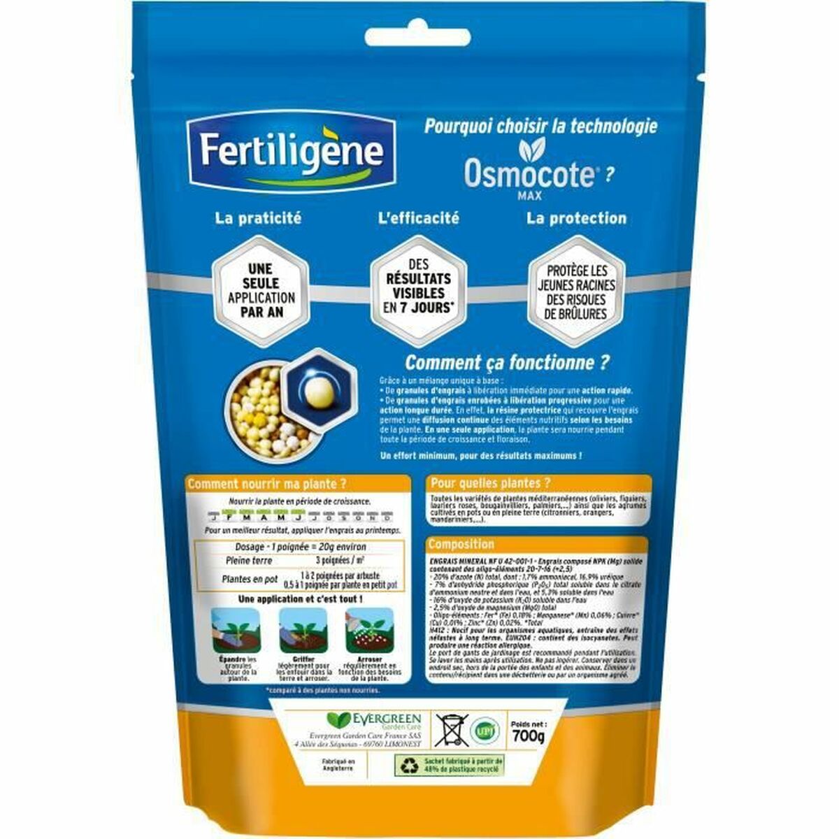 Plant fertiliser FertiligÃ¨ne 700 g
