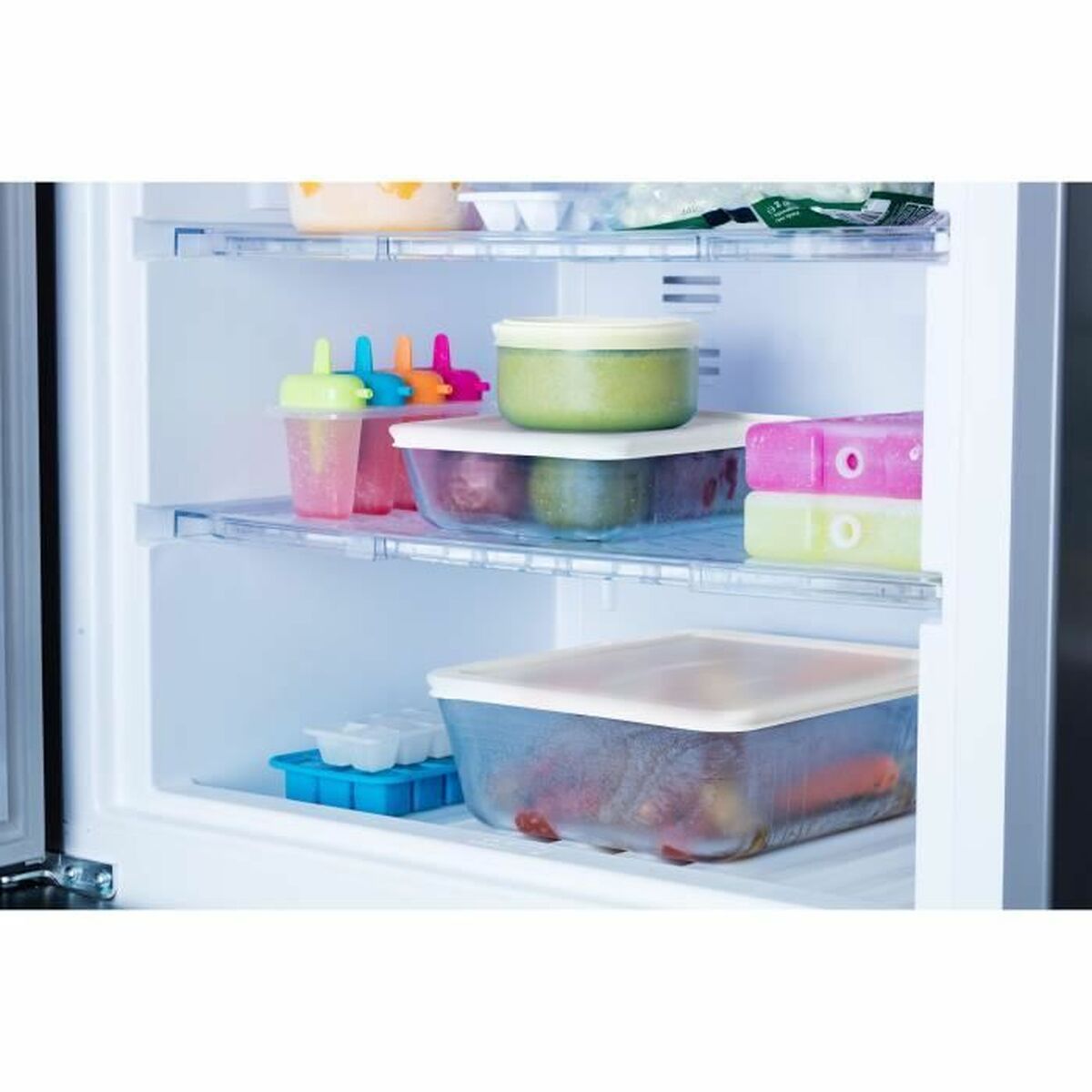 Food Preservation Container Pyrex White Black Transparent Clear Rectangular