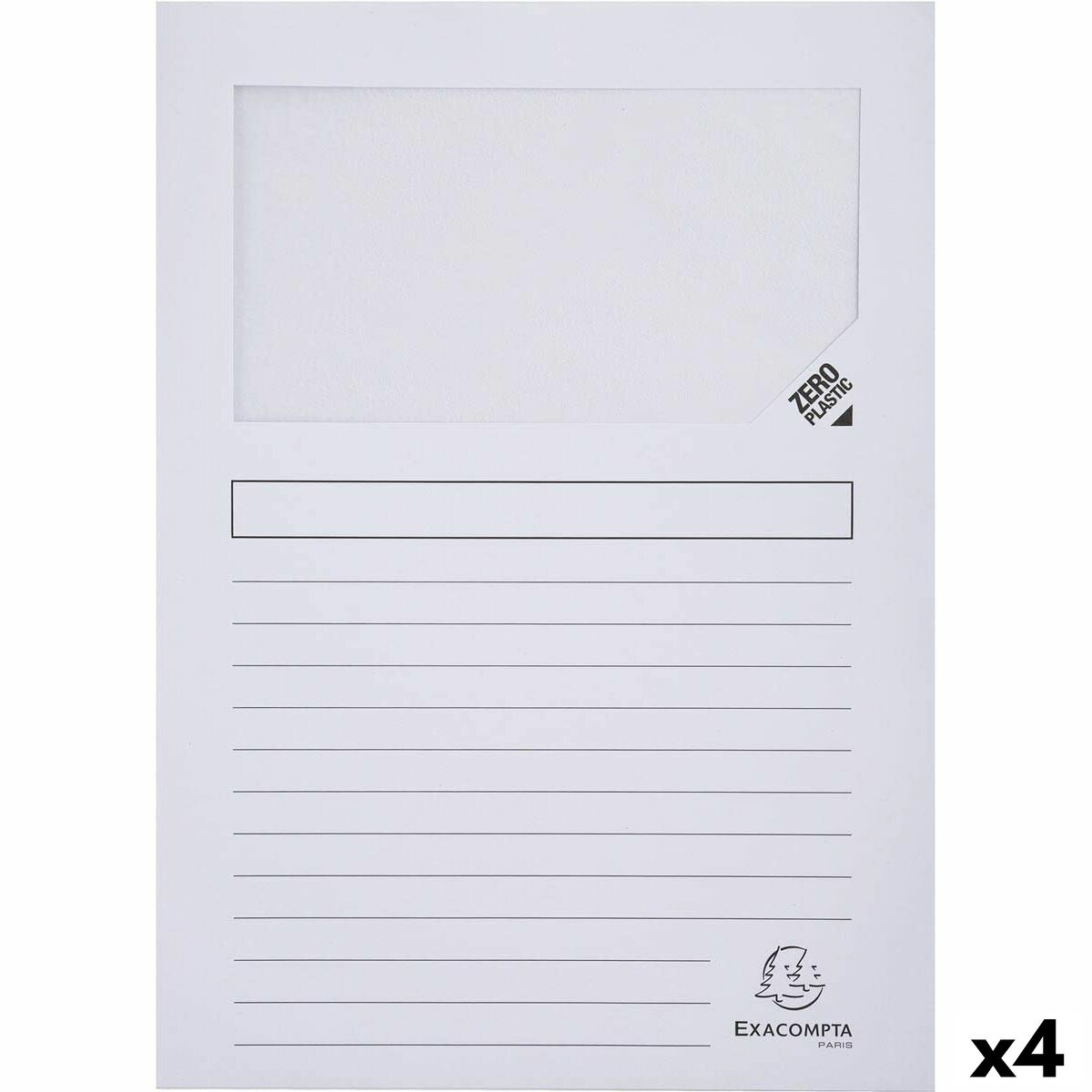 Subfolder Exacompta Forever White A4 100 Pieces (4 Units) Subfolder Exacompta Forever White A4 100 Pieces (4 Units)
