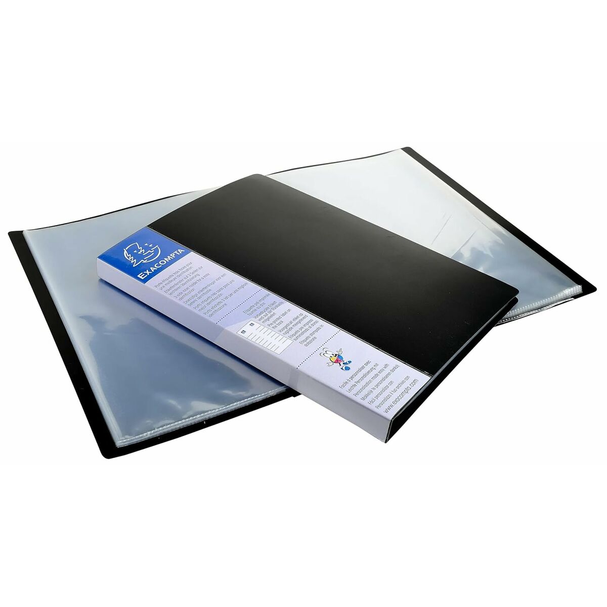 Organiser Folder Exacompta Black A4 24 x 32 cm (8 Units)