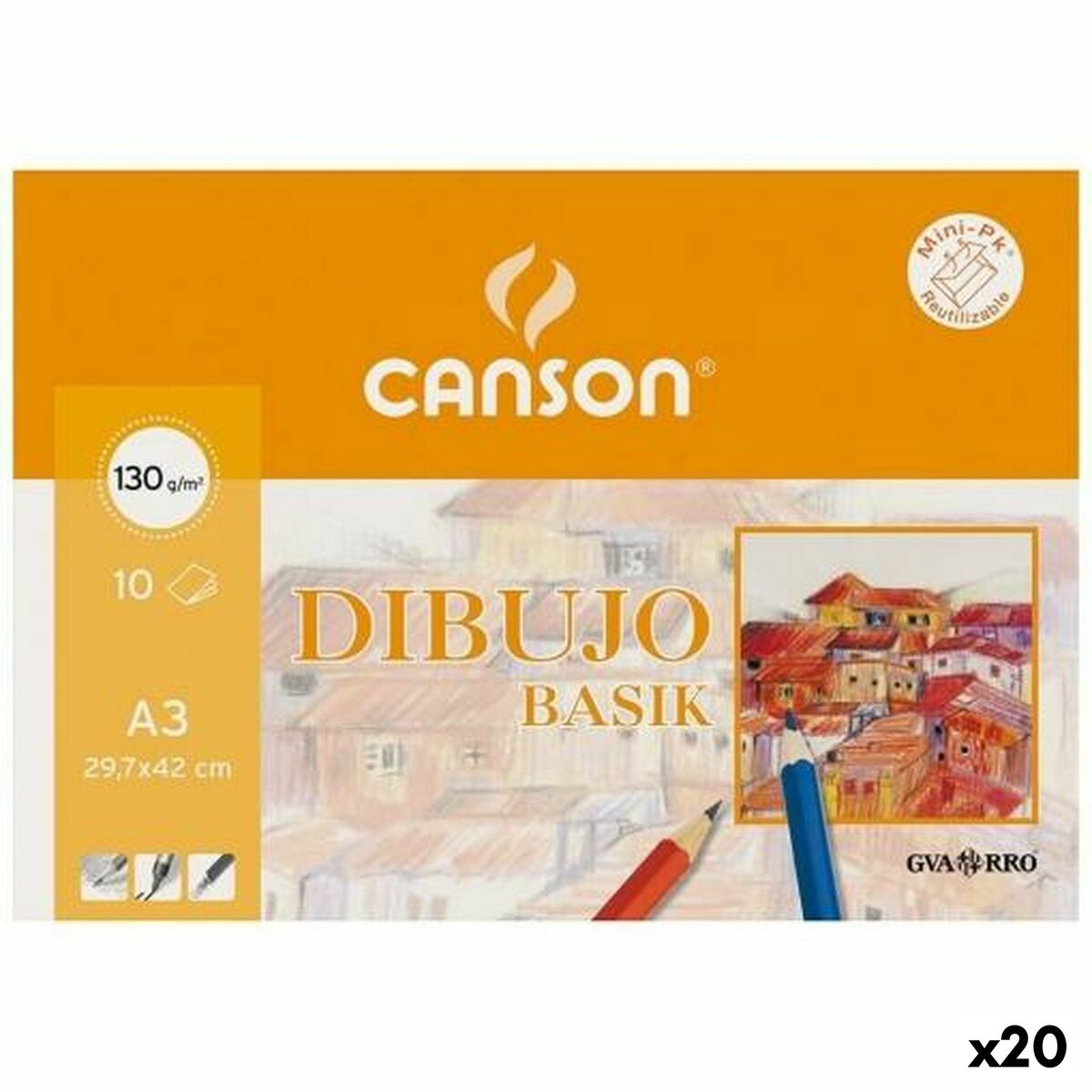 Drawing Pad Canson Basik 10 Sheets (20 Units) Drawing Pad Canson Basik 10 Sheets (20 Units)
