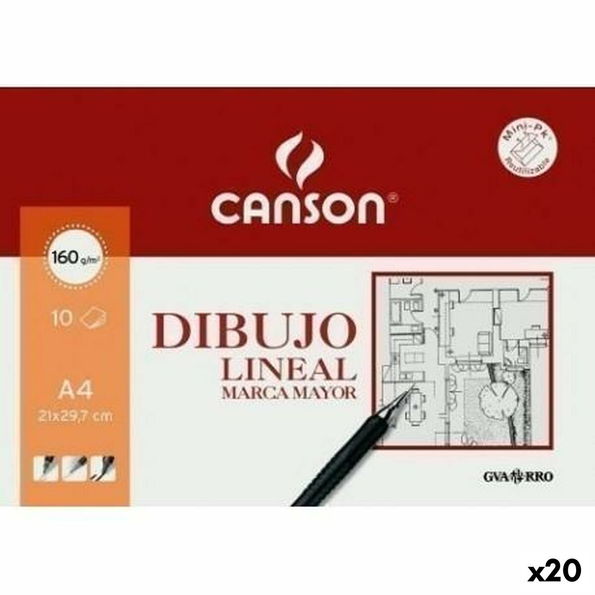 Drawing Pad Canson 20 Sheets (20 Units) Drawing Pad Canson 20 Sheets (20 Units)