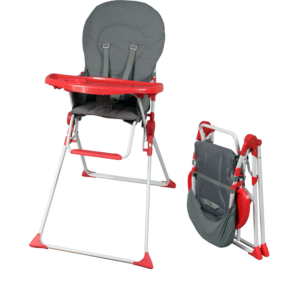 Highchair Bambisol Red Grey PVC 6 – 36 Months