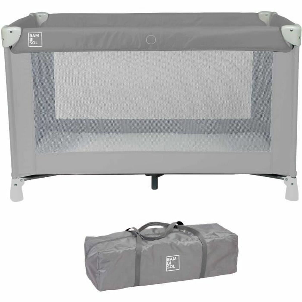 Travel cot Bambisol Grey Travel cot Bambisol Grey