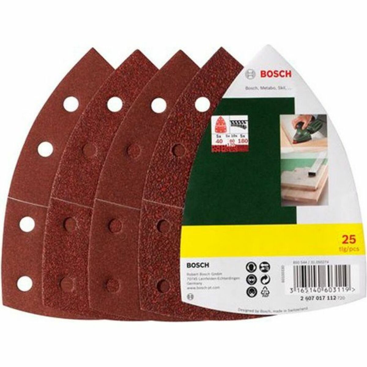 Abrasive disc BOSCH (25 Units) Abrasive disc BOSCH (25 Units)