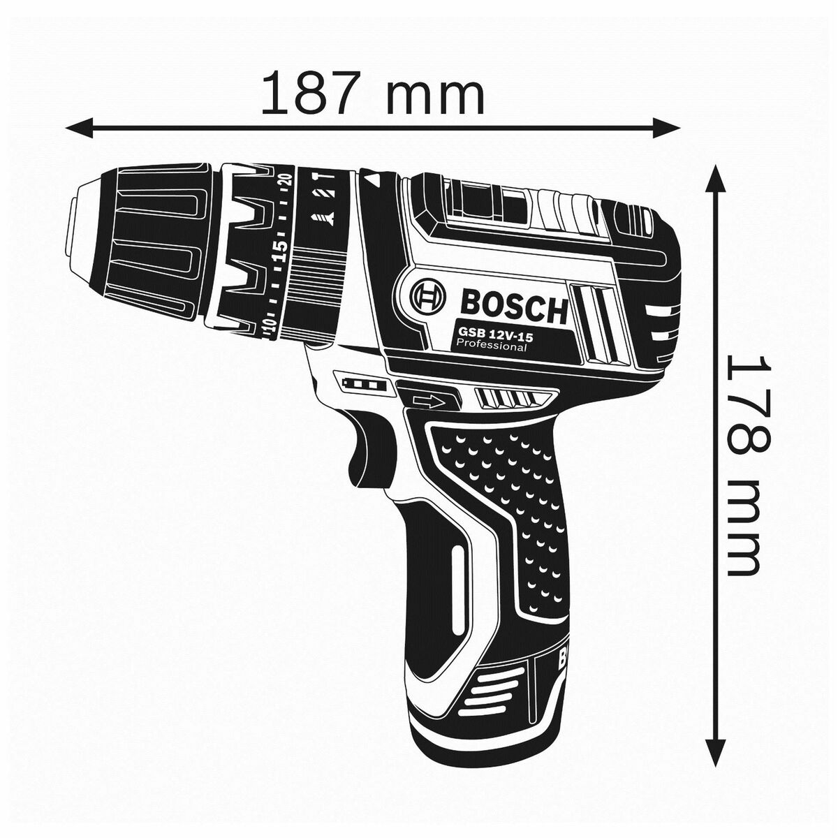 Electric screwdriver BOSCH 15 Nm 30 Nm