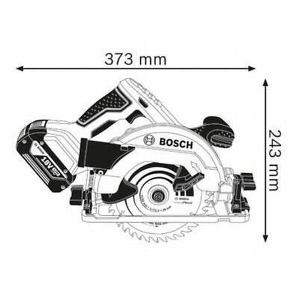 Circular saw BOSCH GKS 18V-57 G