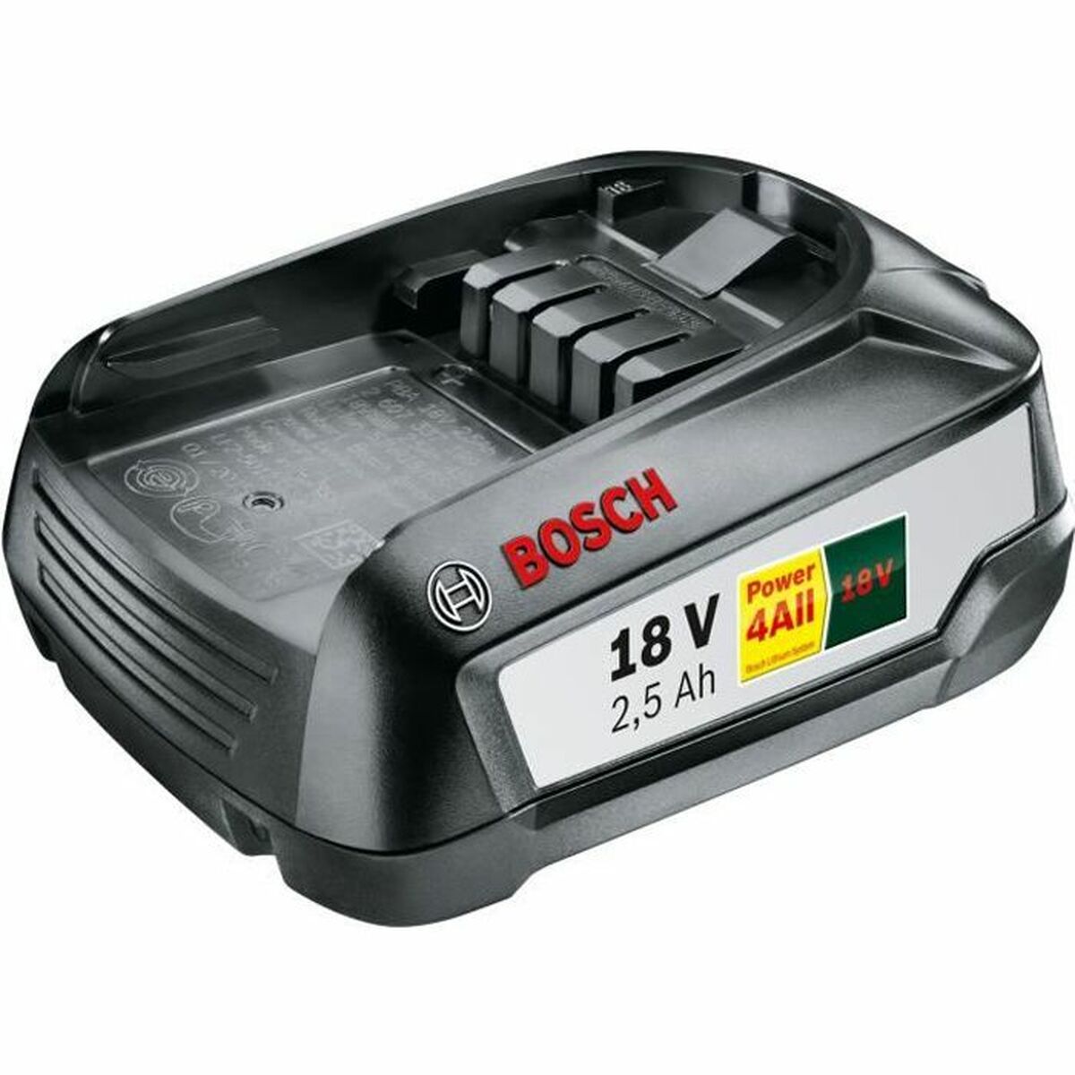Rechargeable lithium battery BOSCH Power 4All Litio Ion 2,5 Ah 18 V Rechargeable lithium battery BOSCH Power 4All Litio Ion 2,5 Ah 18 V