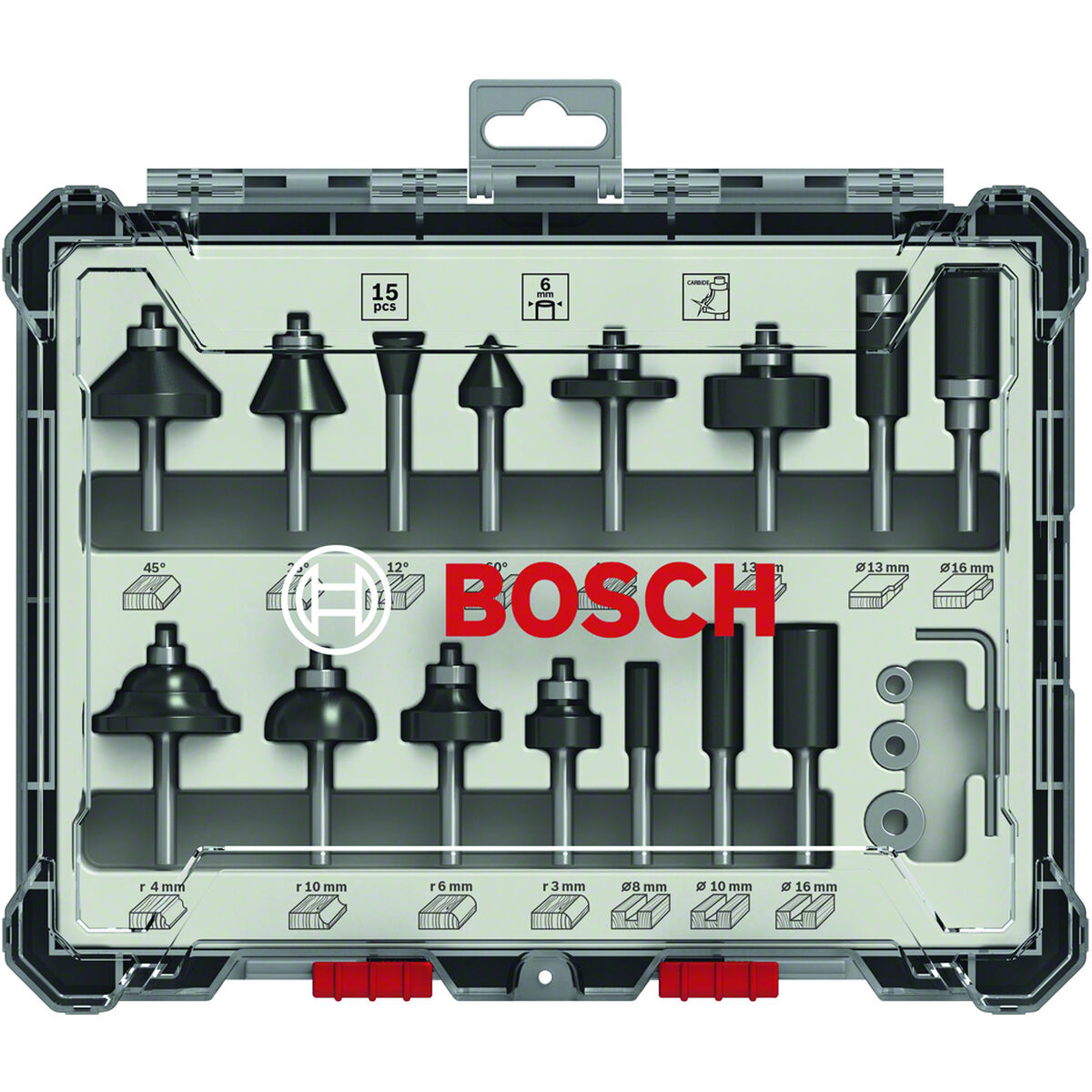 Accessories set BOSCH 2607017471 15 Pieces