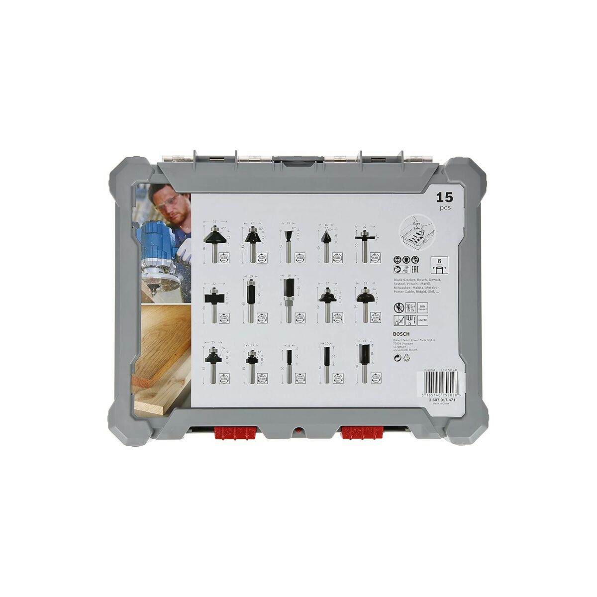 Accessories set BOSCH 2607017471 15 Pieces