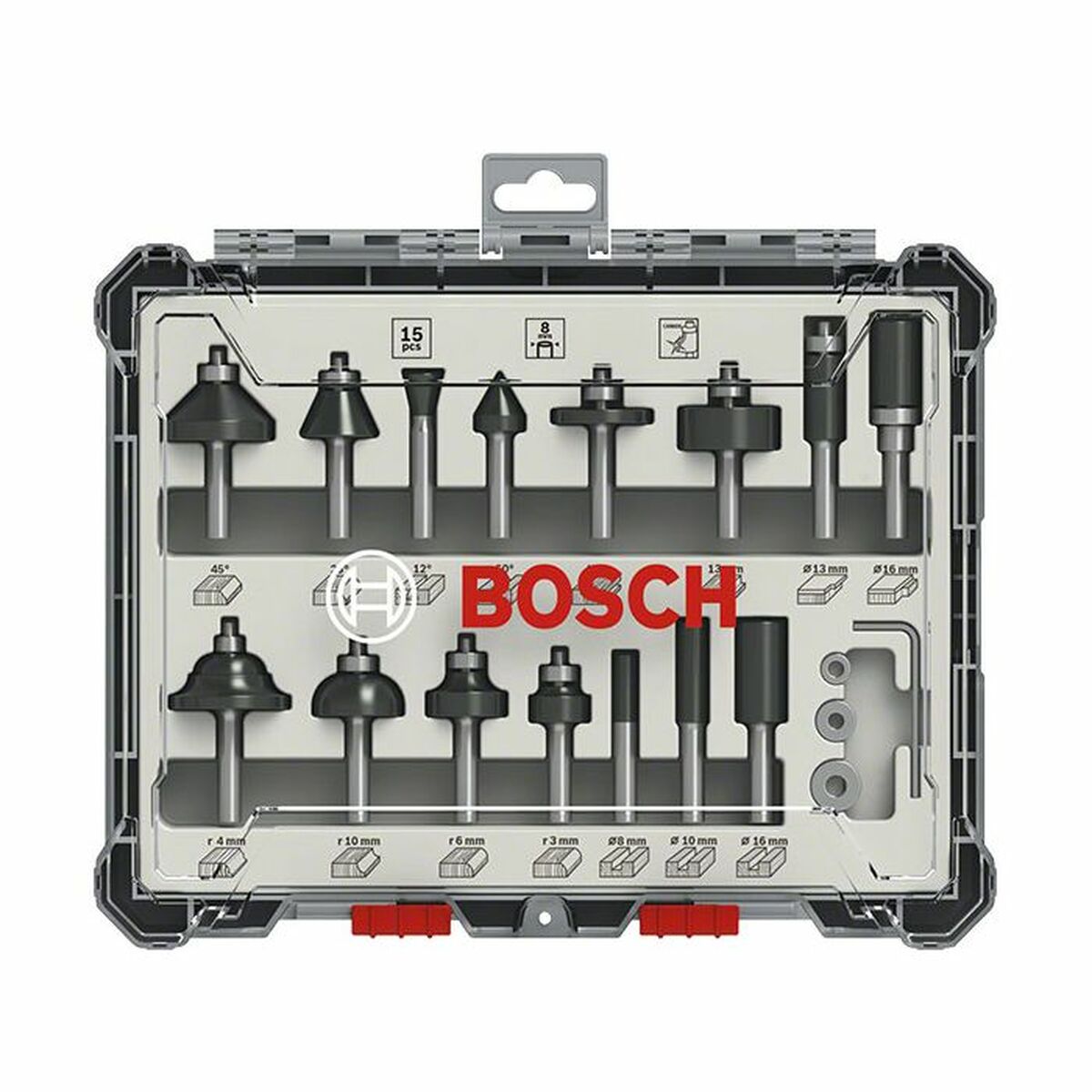 Accessories set BOSCH 2607017471 15 Pieces