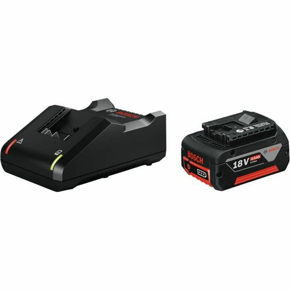 Charger and rechargeable battery set BOSCH 4 Ah 18 V Charger and rechargeable battery set BOSCH 4 Ah 18 V