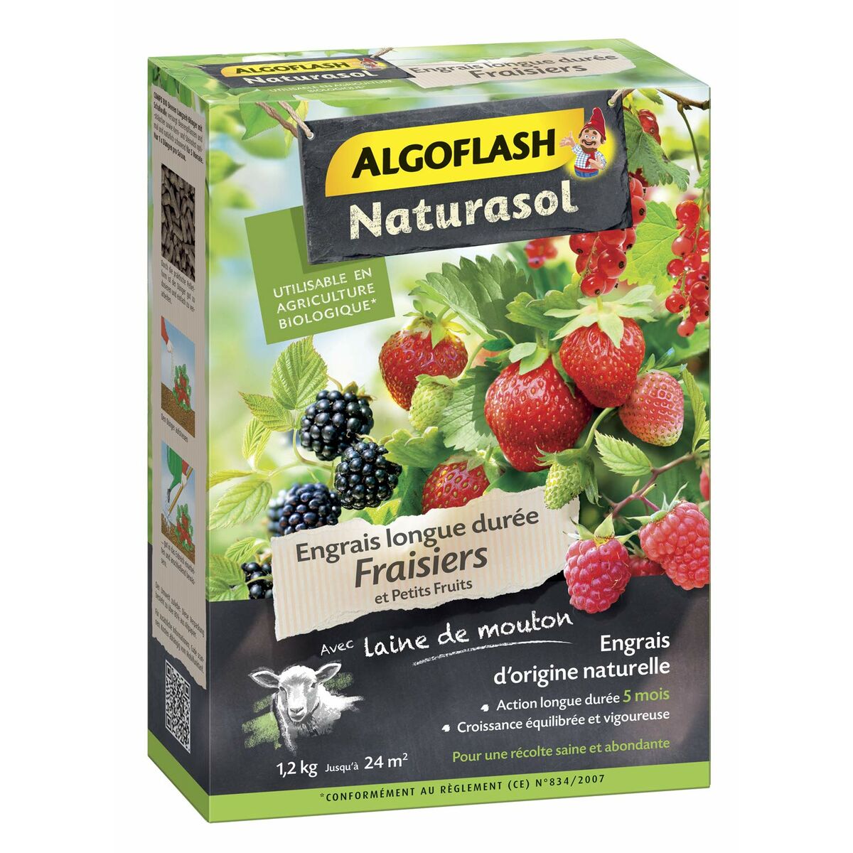 Plant fertiliser Algoflash Strawberries, currant, blackberry, blueberry and raspberry Plant fertiliser Algoflash Strawberries, currant, blackberry, blueberry and raspberry