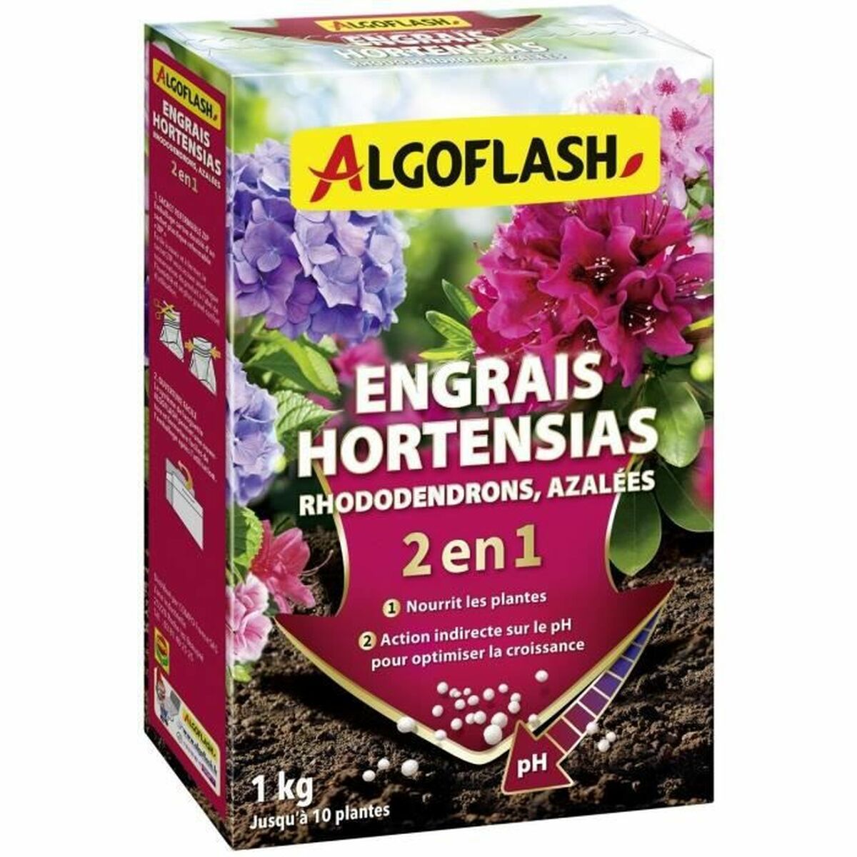 Plant fertiliser Algoflash HORTOPH1N Hydrangea 2-in-1 1 kg Plant fertiliser Algoflash HORTOPH1N Hydrangea 2-in-1 1 kg