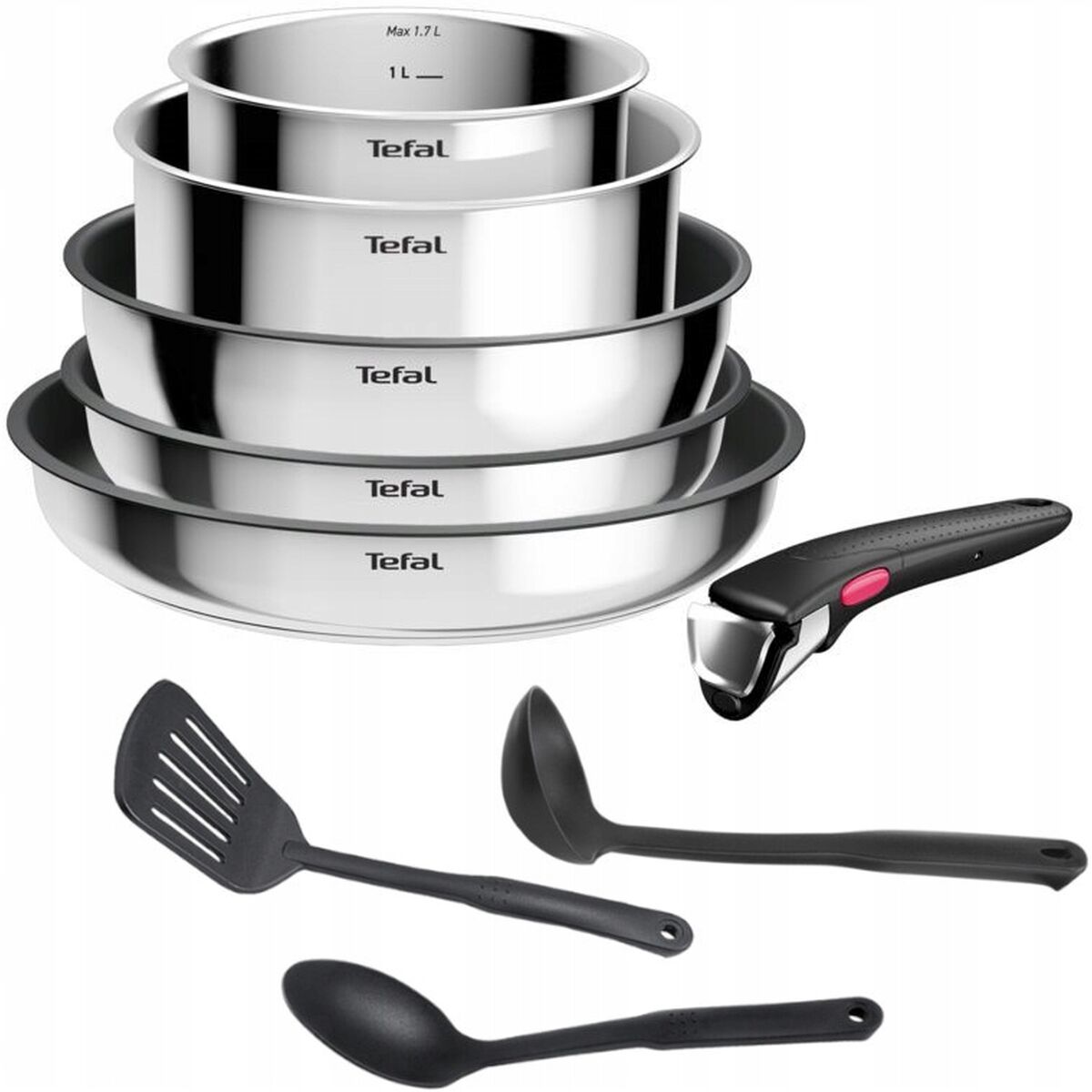Pan Tefal L881S904 Aluminium 9 Pieces Pan Tefal L881S904 Aluminium 9 Pieces