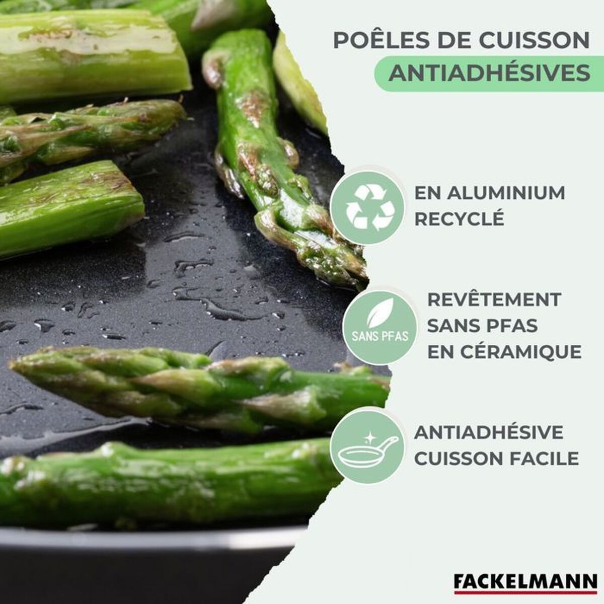 Set of Frying Pans Fackelmann Brandao Ceramic 2 Pieces