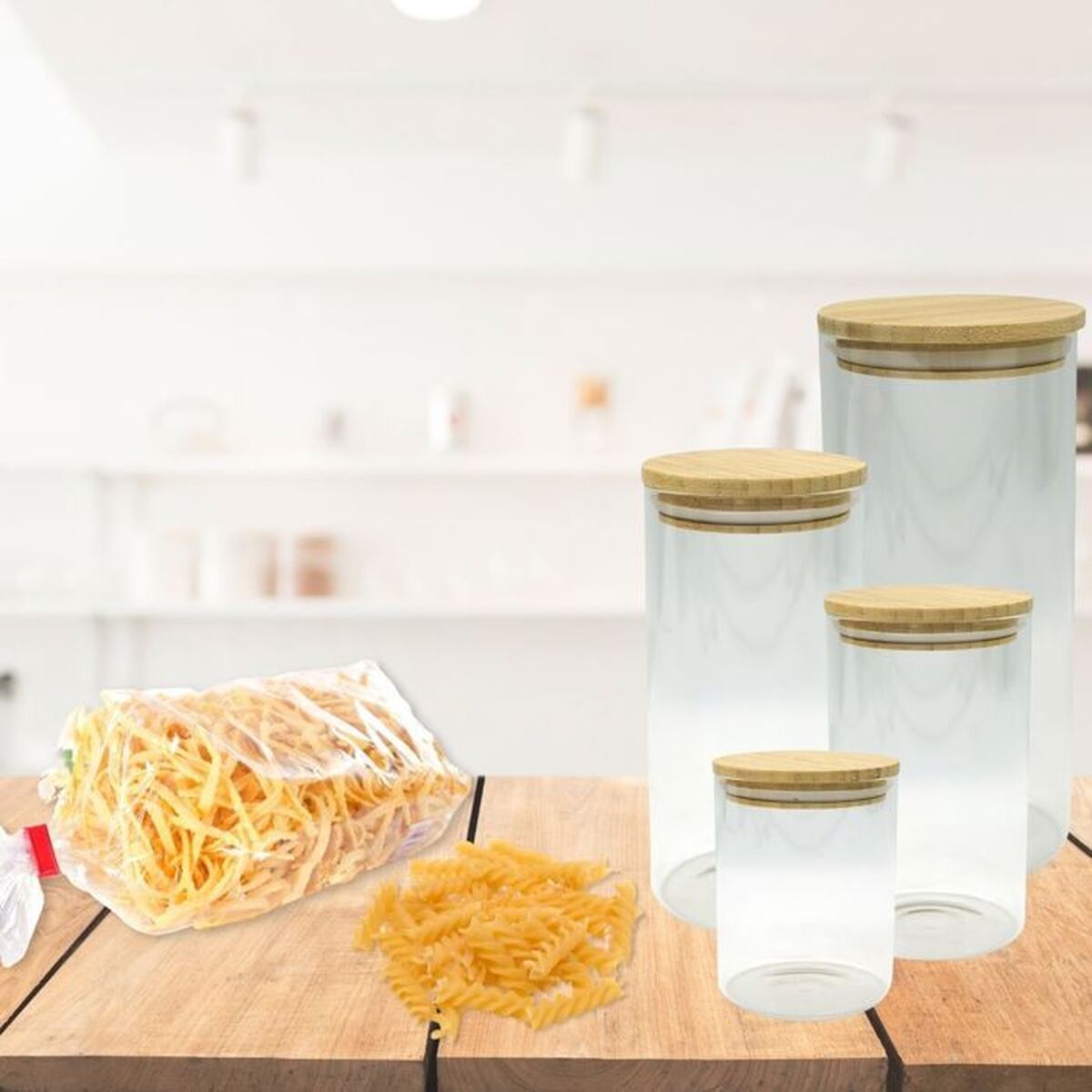 Tubs Fackelmann Natural (4 Pieces)