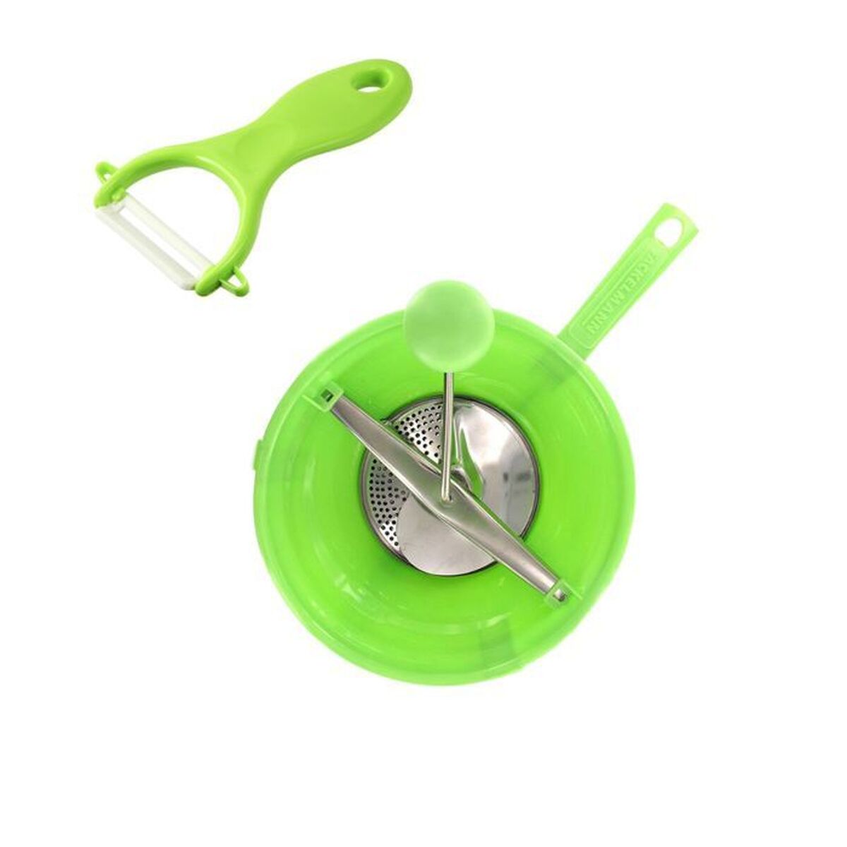 Kitchen utensils Fackelmann Vert Ceramic Stainless steel Plastic 20 x 40 x 30 cm 2 Pieces Kitchen utensils Fackelmann Vert Ceramic Stainless steel Plastic 20 x 40 x 30 cm 2 Pieces