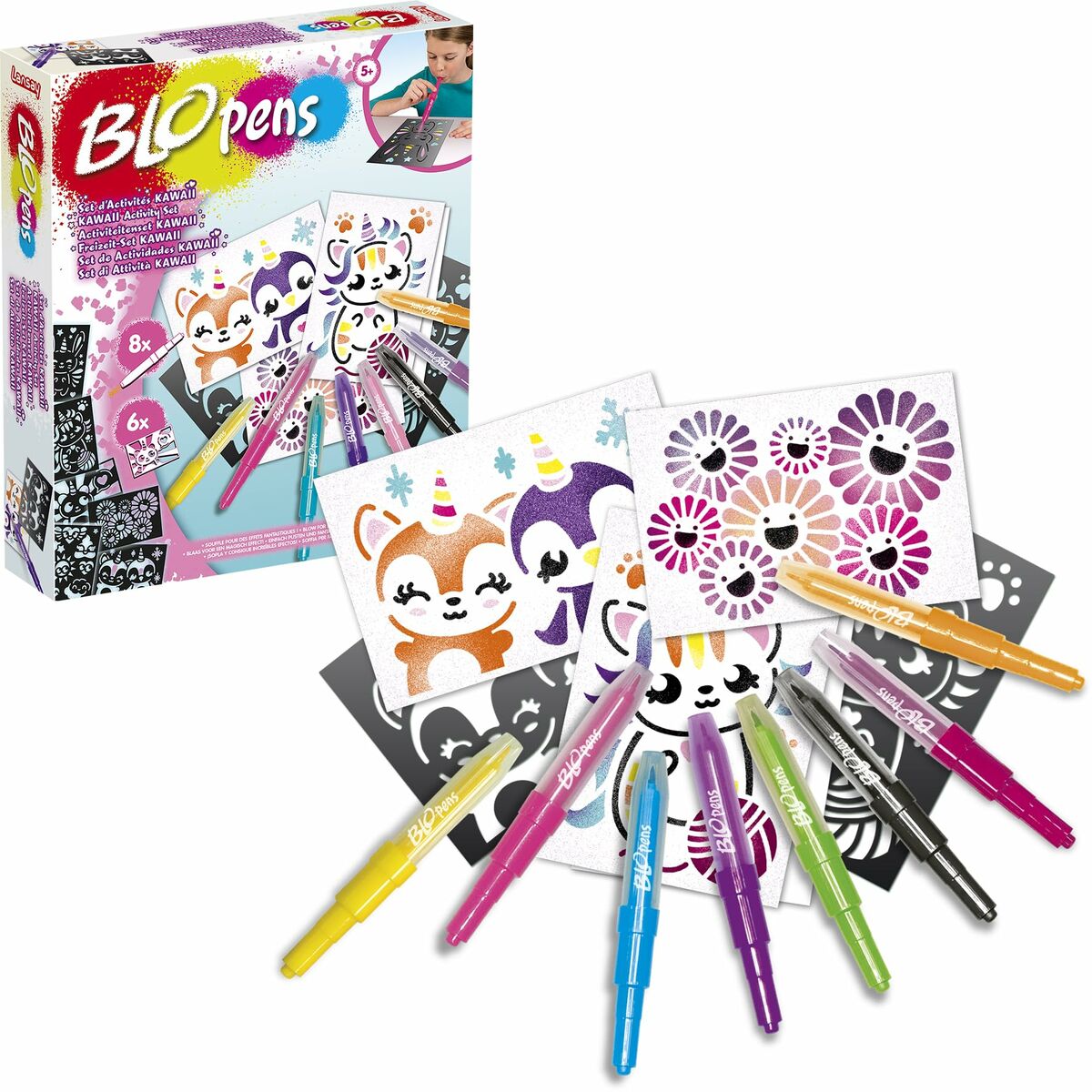 Colouring Activity Box Lansay BLOPENS KAWAII Multicolour