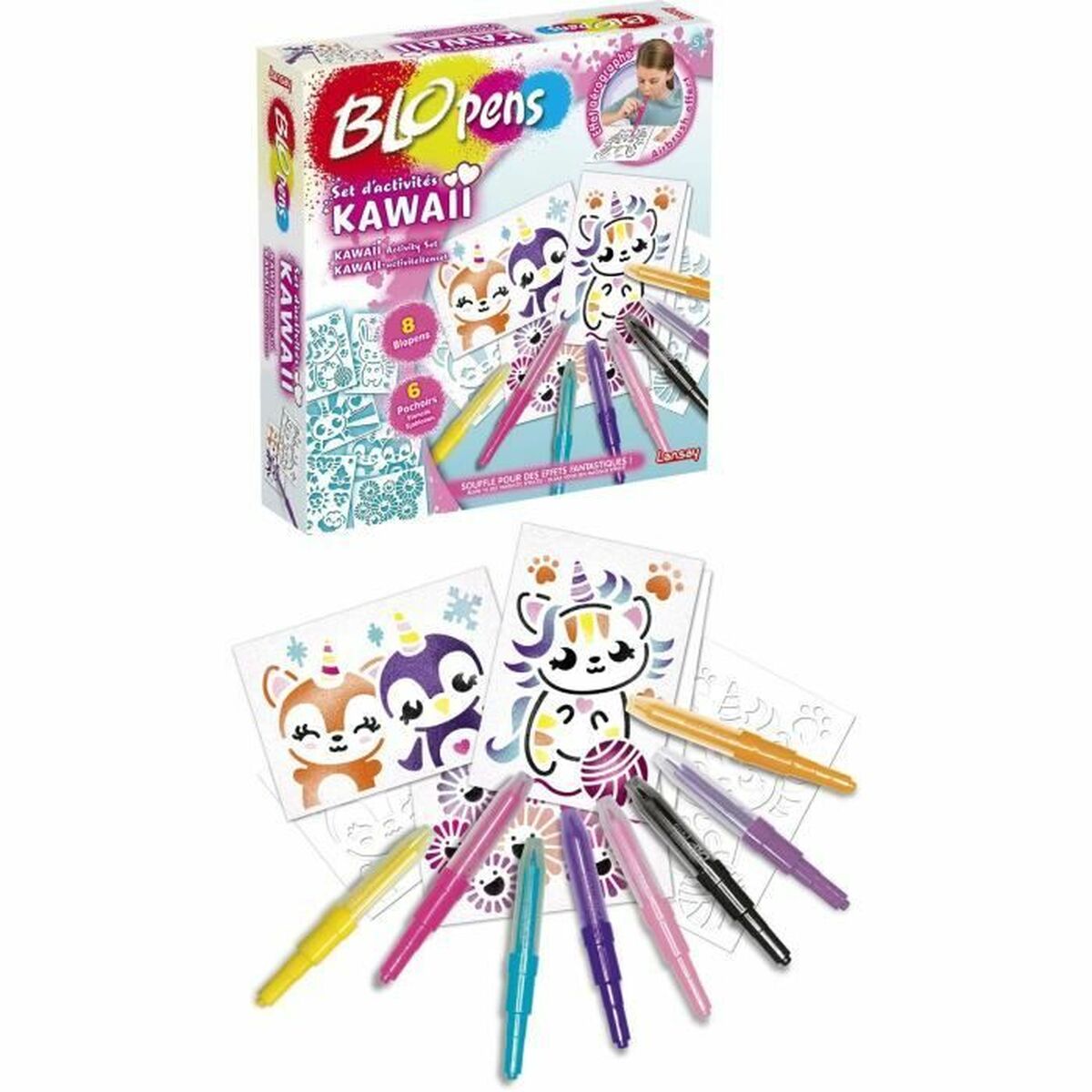 Colouring Activity Box Lansay BLOPENS KAWAII Multicolour Colouring Activity Box Lansay BLOPENS KAWAII Multicolour