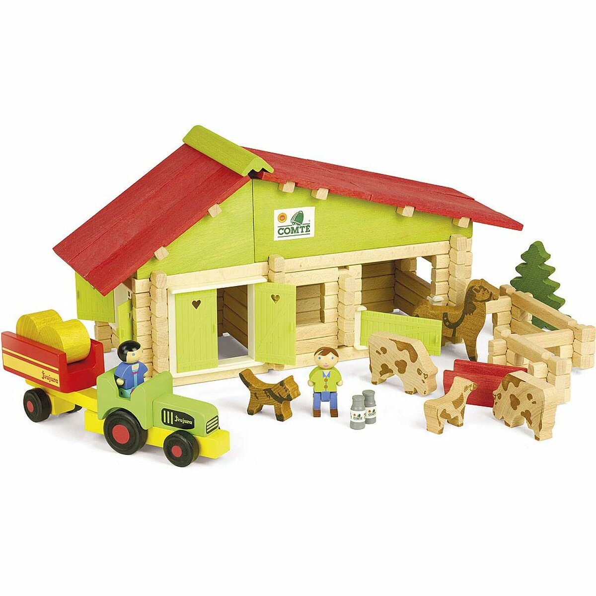 Farm with Animals Jeujura Wooden Farm Playset Farm with Animals Jeujura Wooden Farm Playset