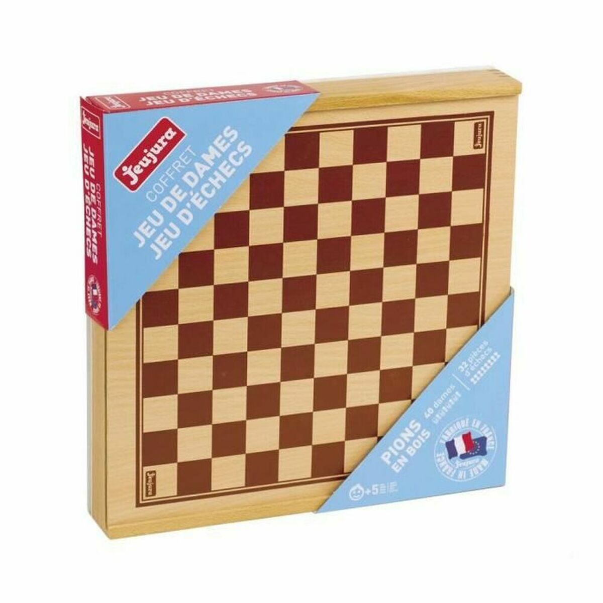 Board game Jeujura Checkers and Chess Box Board game Jeujura Checkers and Chess Box