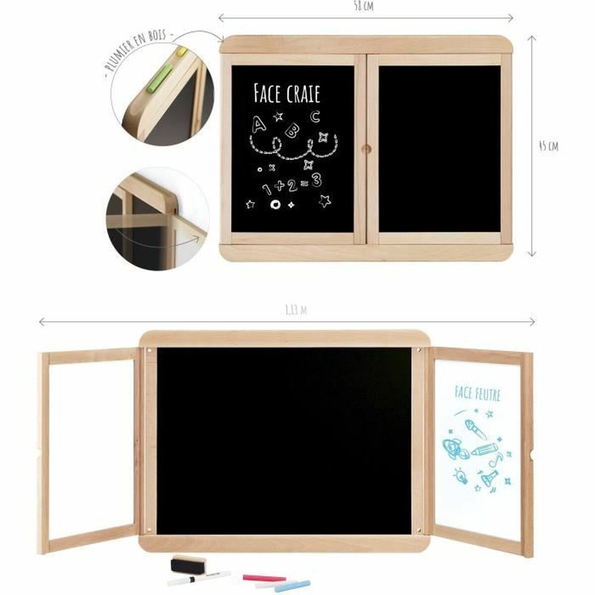 Double-sided Slate Jeujura Double-sided Slate Jeujura