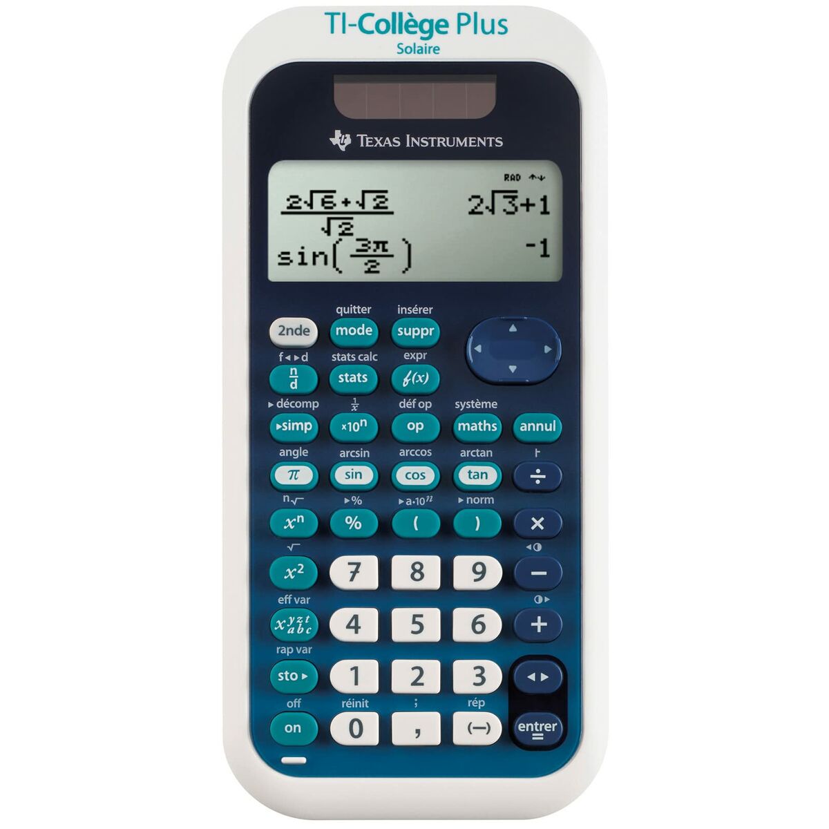 Scientific Calculator Texas Instruments TI College Plus Blue