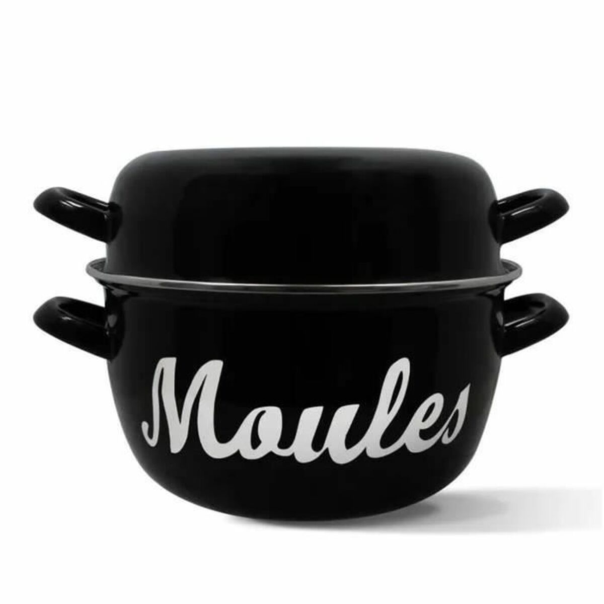 Pan Menastyl Black Glazed enamelled steel