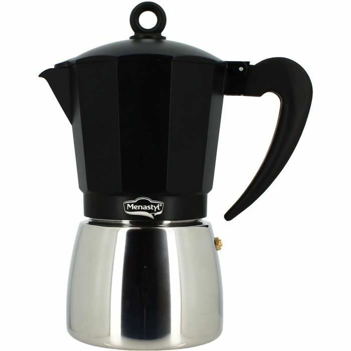 Italian Coffee Pot Menastyl Aluminium 9 Cups 6 Cups