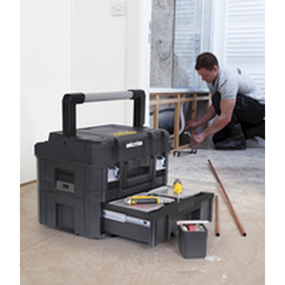 Toolbox Stanley polypropylene Plastic 1 Compartment
