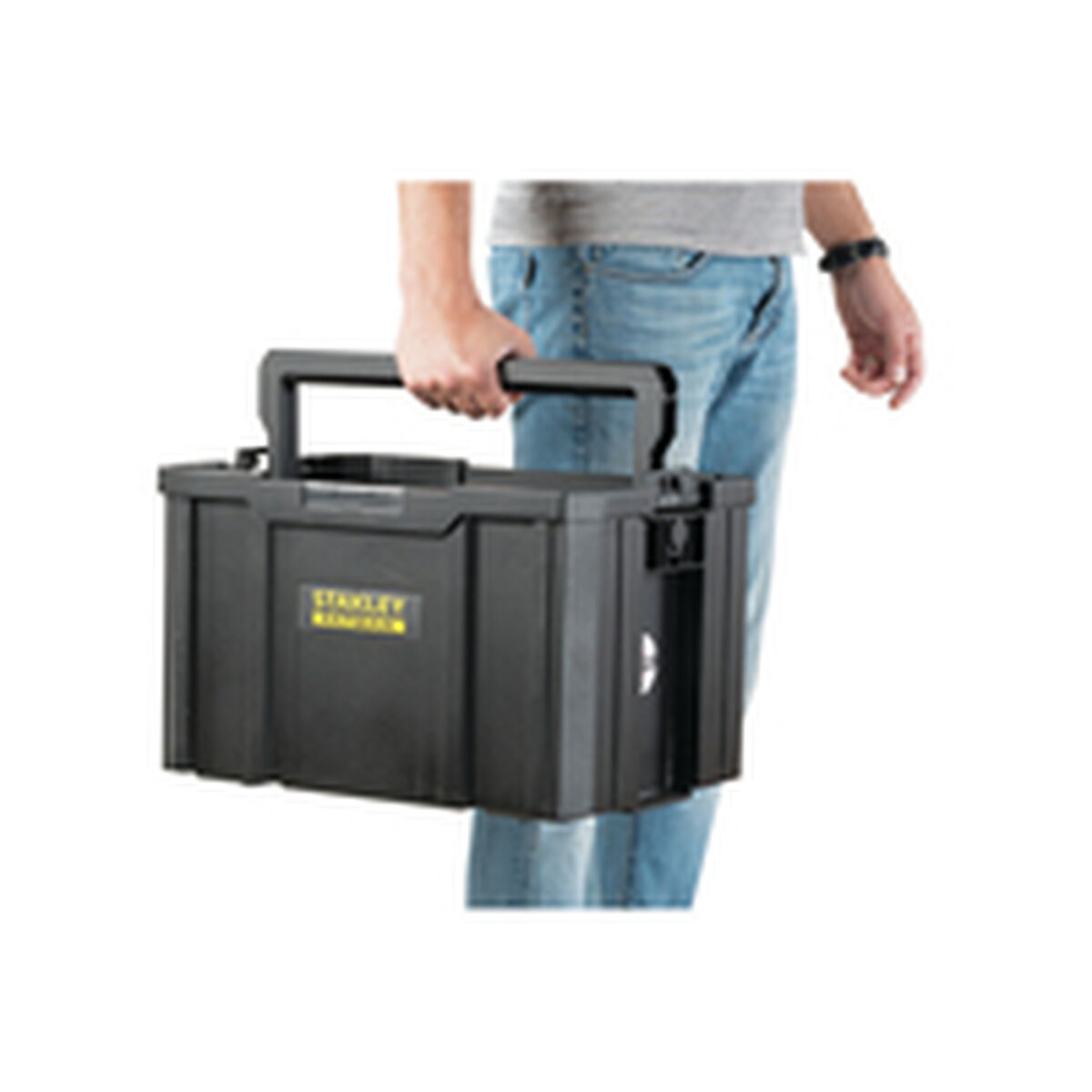 Toolbox Stanley Black polypropylene Plastic