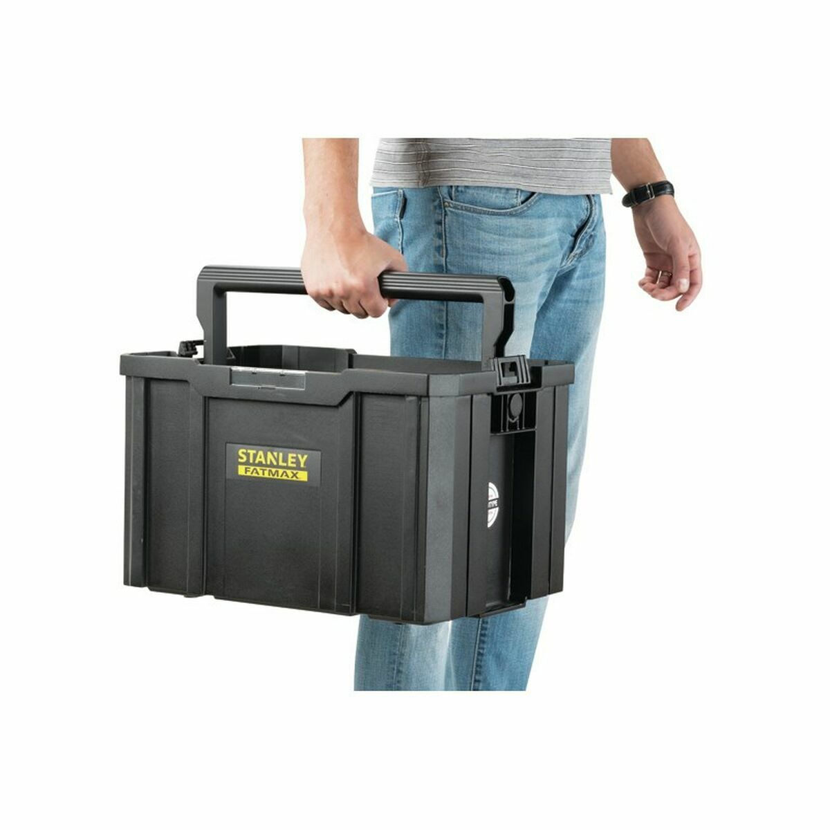 Toolbox Stanley Black polypropylene Plastic