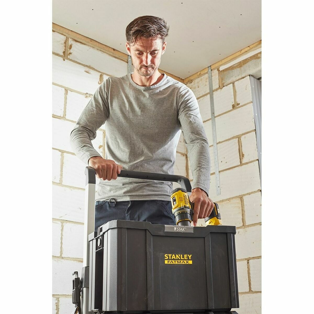 Toolbox Stanley Black polypropylene Plastic