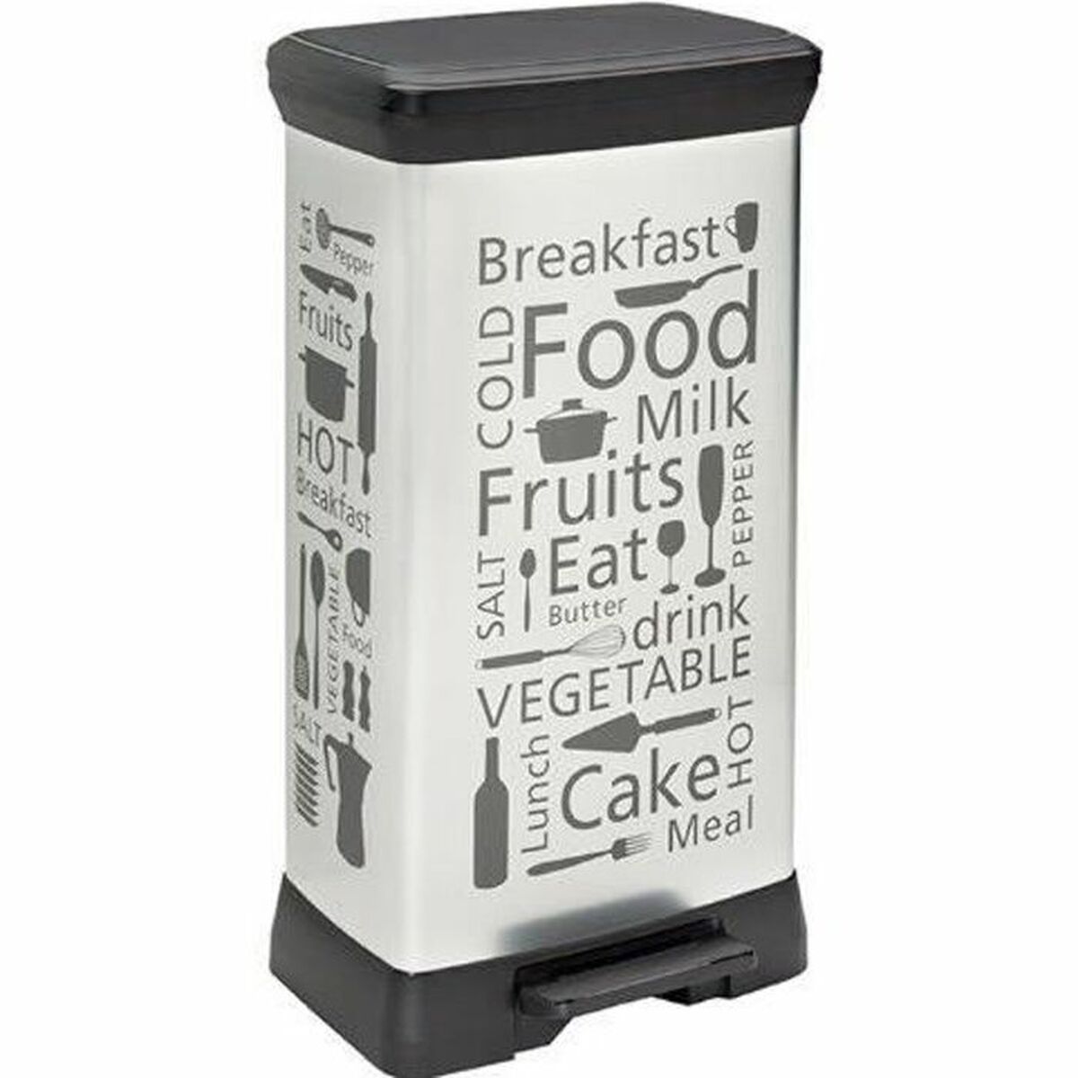 Waste bin Curver CEN-45916 Silver Metal 50 L