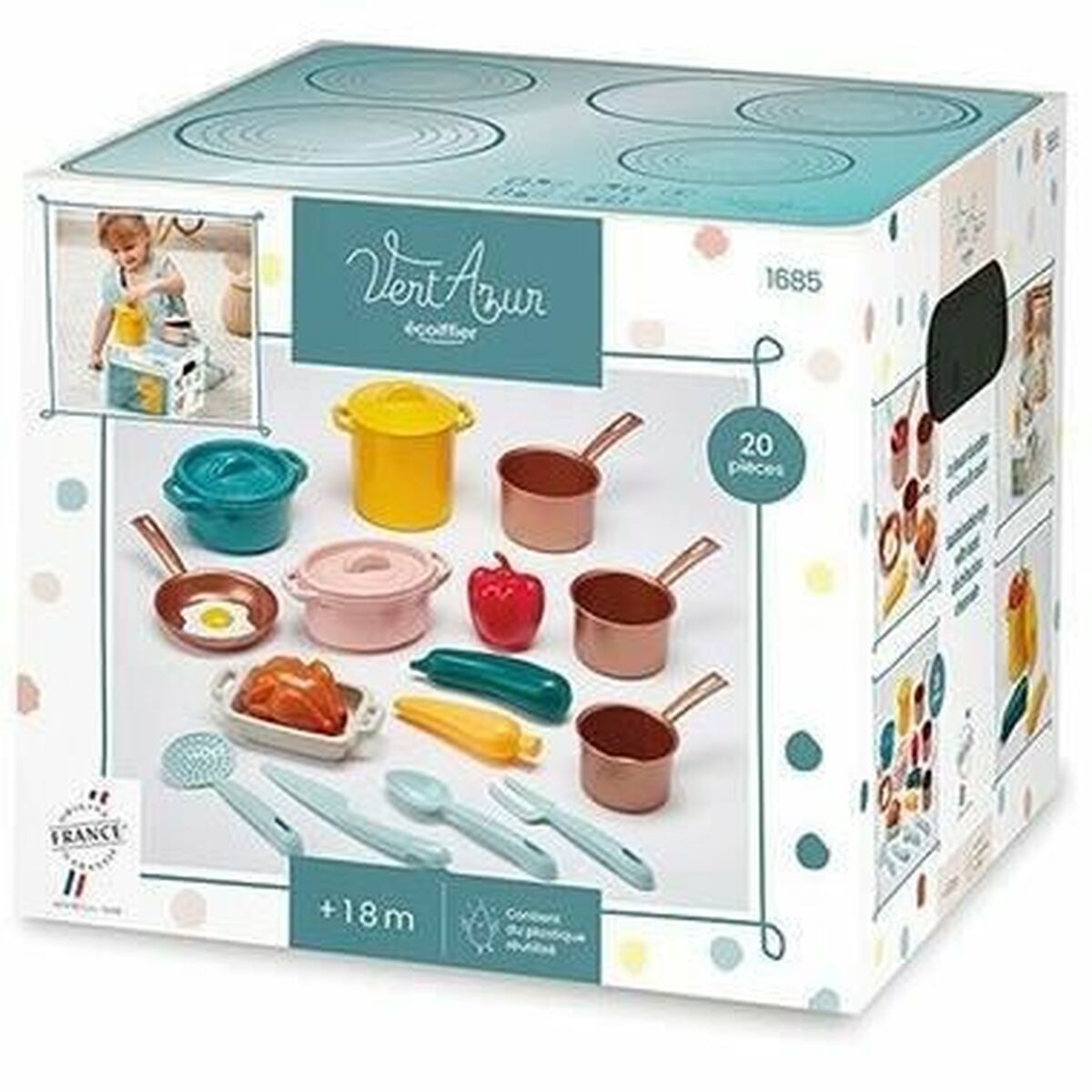Dinnerware Set Ecoiffier Toy 20 Pieces Dinnerware Set Ecoiffier Toy 20 Pieces