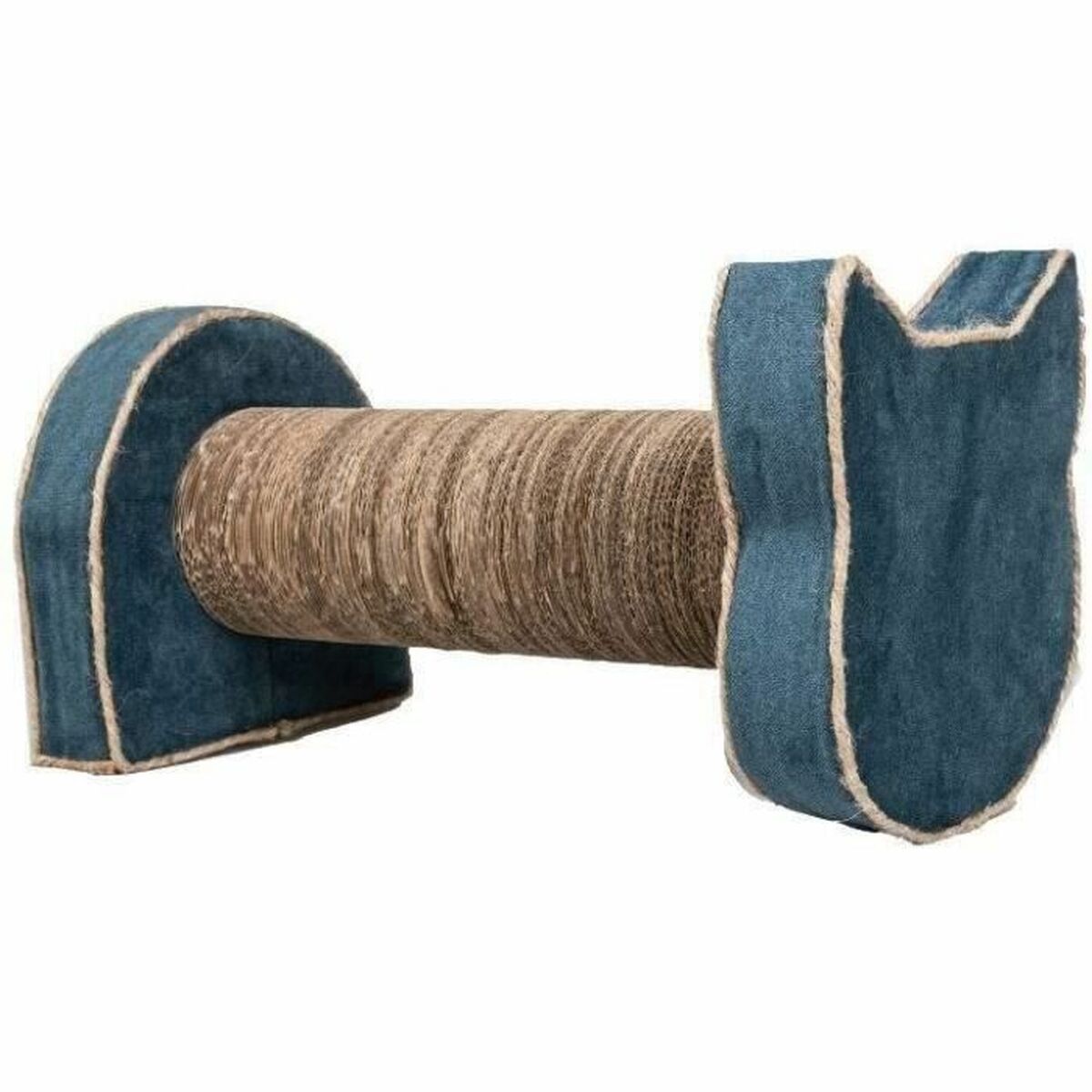 Scratching Post for Cats Tyrol Blue Cardboard 44 x 22 x 21 cm Scratching Post for Cats Tyrol Blue Cardboard 44 x 22 x 21 cm