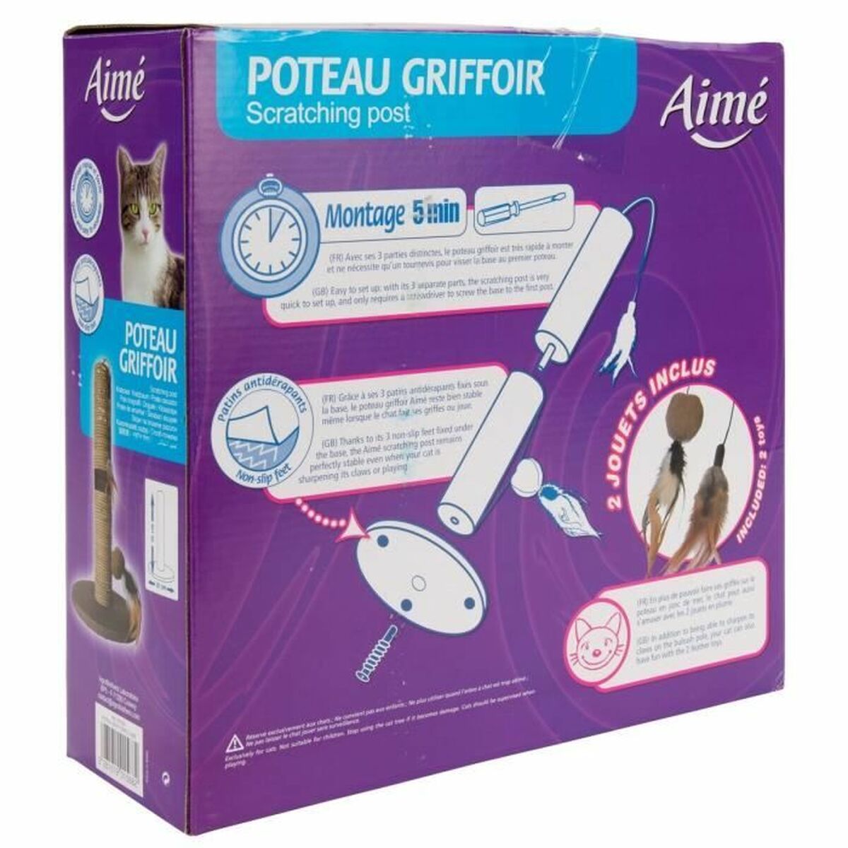 Scratching Post for Cats AimÃ© 48 x 30 cm