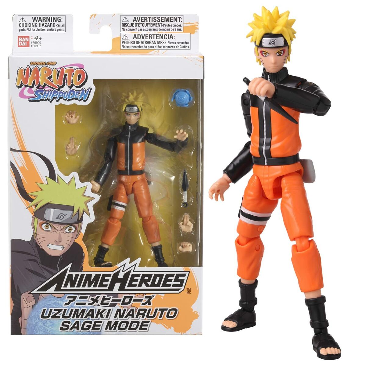 Jointed Figure Naruto Anime Heroes – Uzumaki Naruto Sage Mode 17 cm