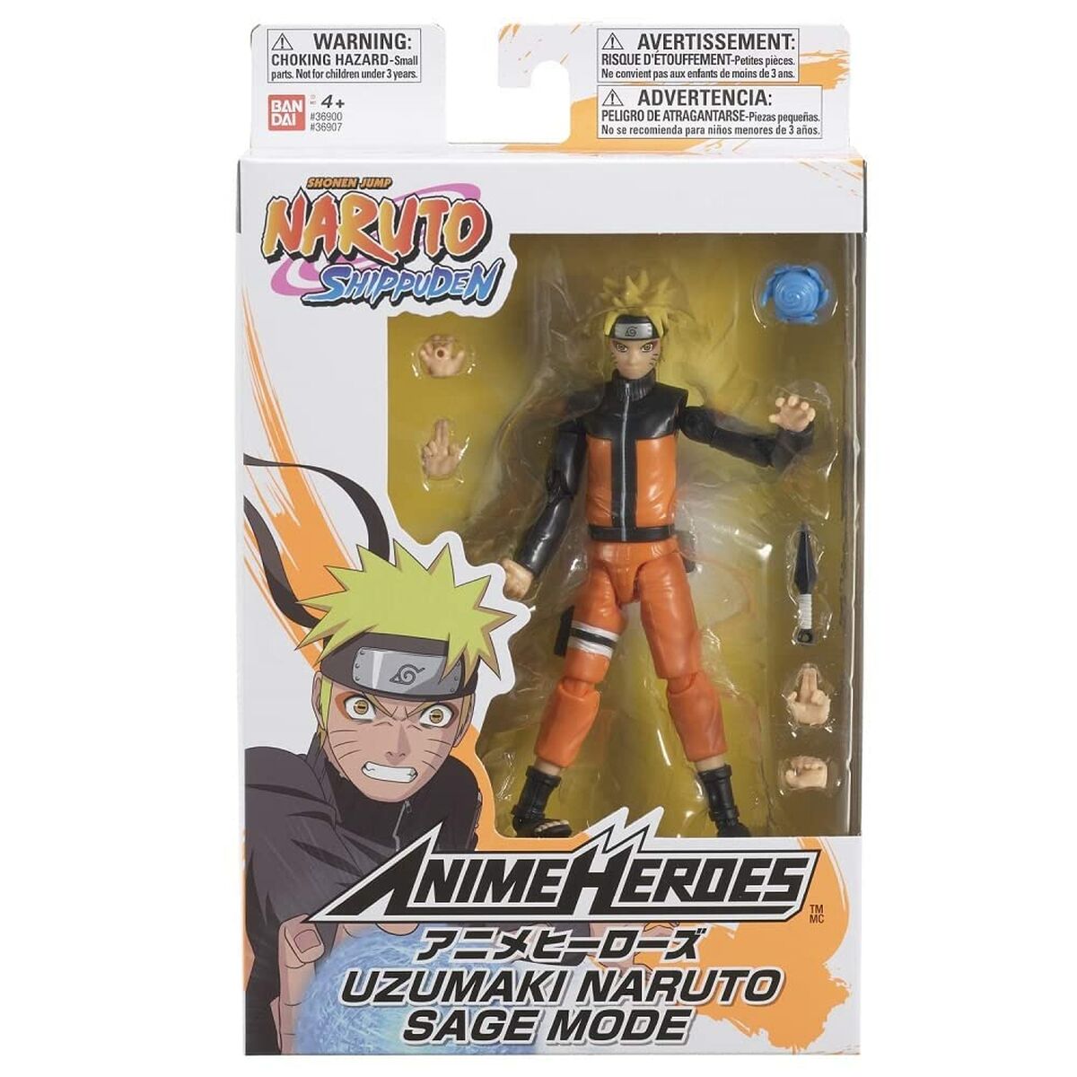Jointed Figure Naruto Anime Heroes – Uzumaki Naruto Sage Mode 17 cm