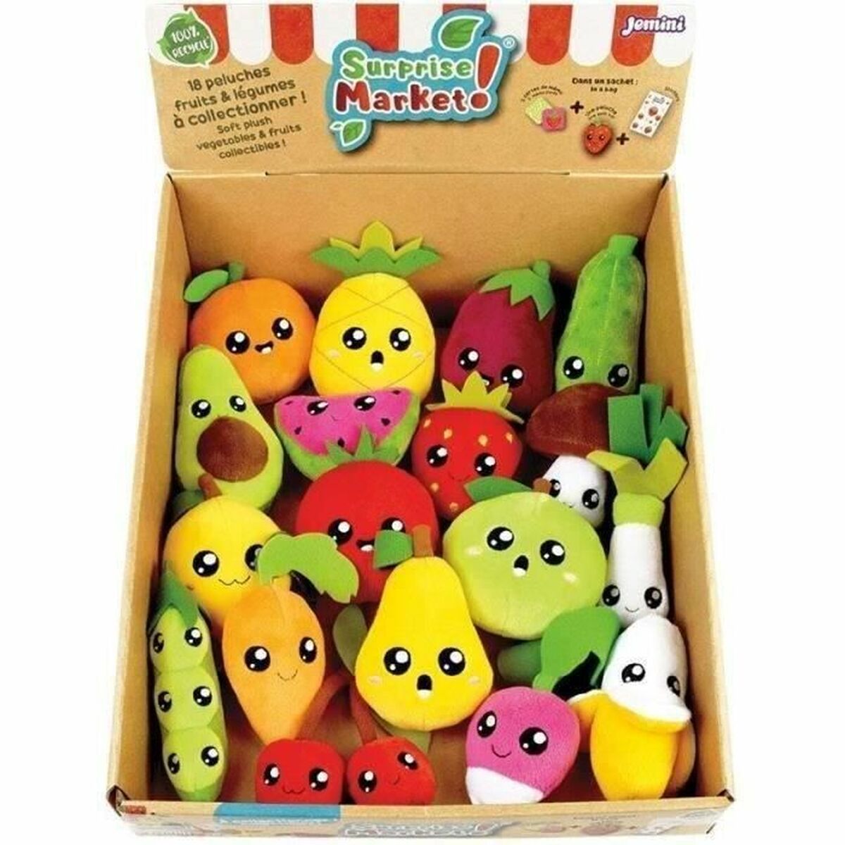 Fluffy toy Jemini JEMINI Multicolour Plush Children’s Fruits