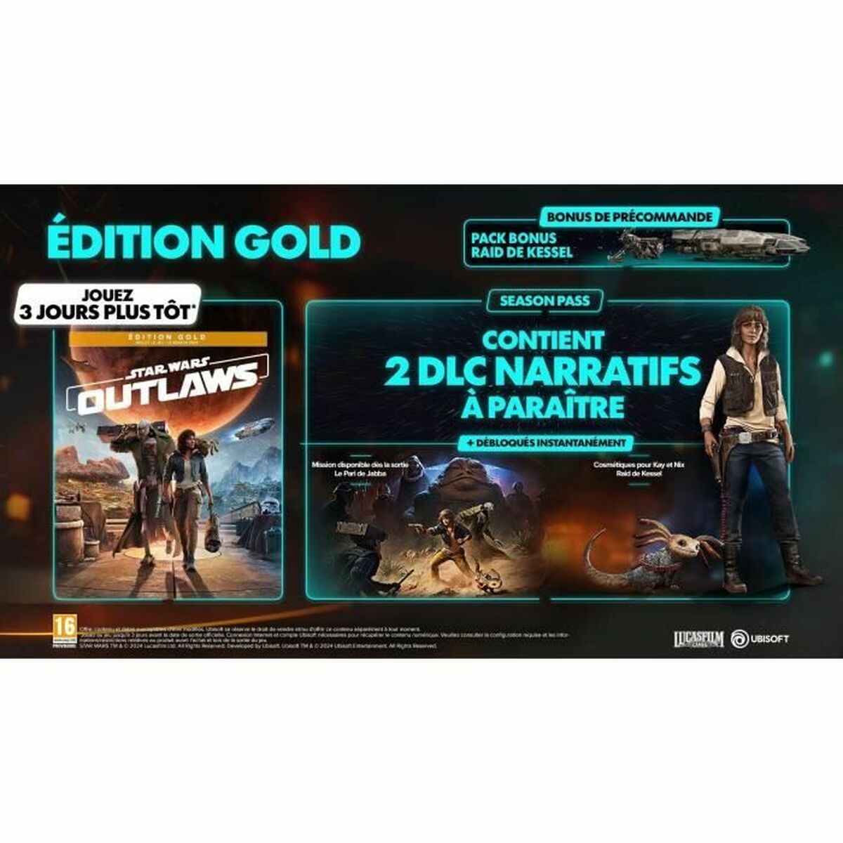PlayStation 5 Video Game Ubisoft Star Wars : Outlaws – Gold Edition