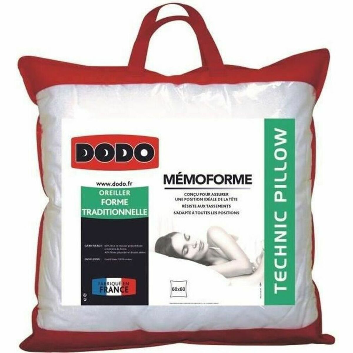 Pillow DODO White 60 x 60 cm Pillow DODO White 60 x 60 cm