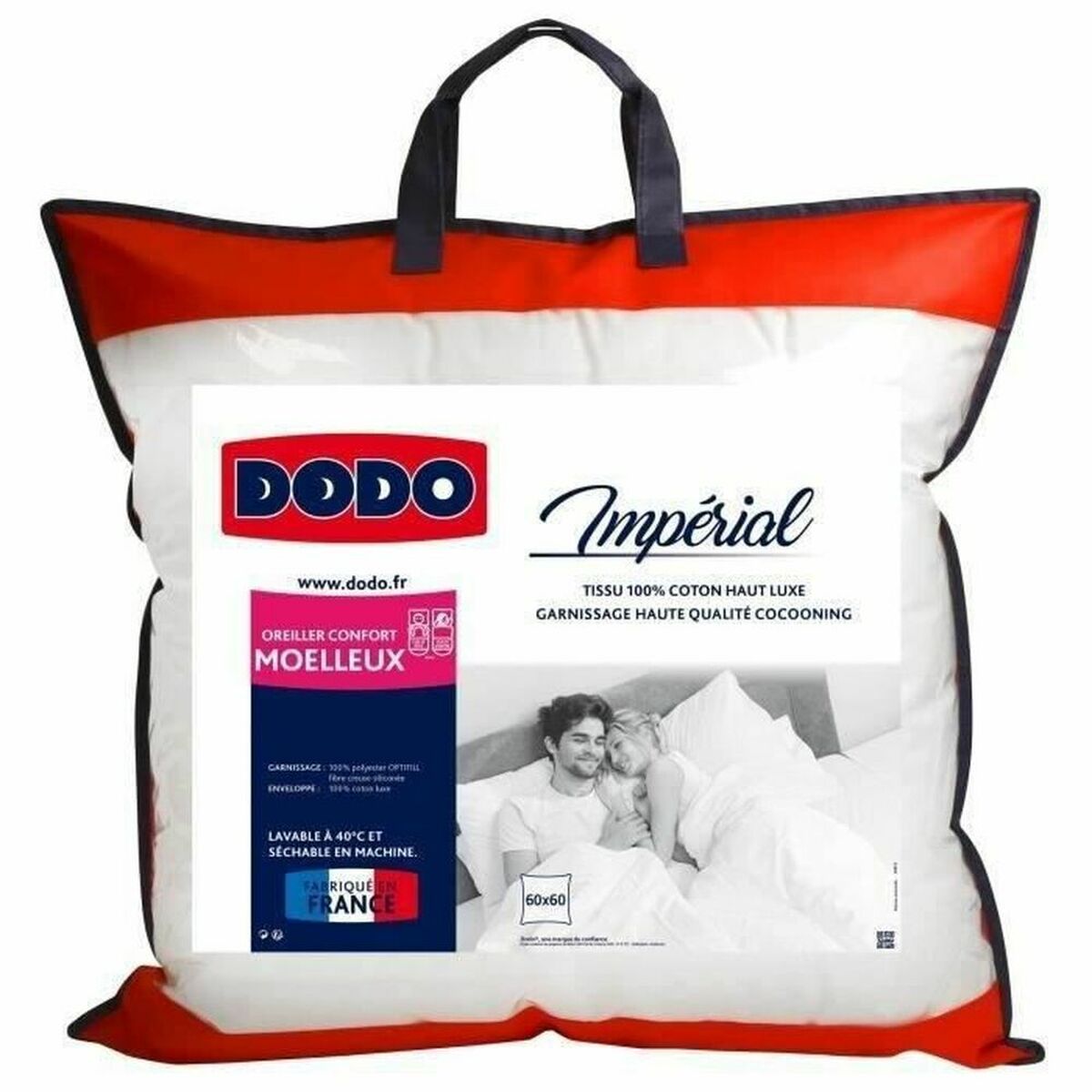 Pillow DODO Imperial White 60 x 60 cm Pillow DODO Imperial White 60 x 60 cm