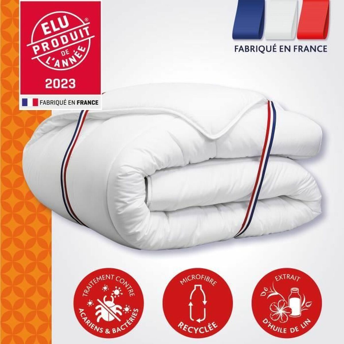 Duvet DODO Champs de Lin White 450 g/m 200 x 200 cm